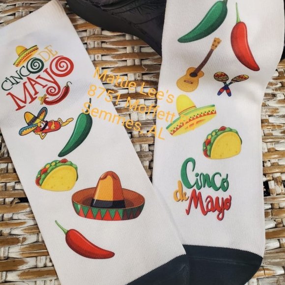 Cinco De Mayo Ankle Socks - Picture 1 of 6